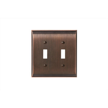 Amerock 2 Toggle Wall Plate, Oil-Rubbed Bronze