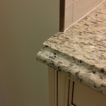 Traditional Bathroom In Process - Recessed Custom Glazed Maple Doors