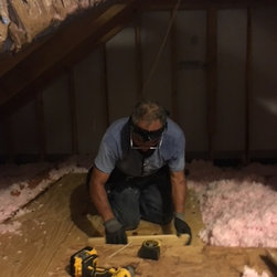 Attic Plywood Flooring Installed - Air Conditioner Accessories