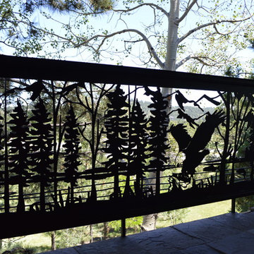 Evergreen CO Home Deck remodeling Eagle w/Artistic Railing by NatureRails