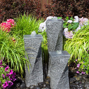 Triple Chiseled Twist Granite Fountain Kit