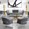 Noho Silver Lafayette Accent Chair
