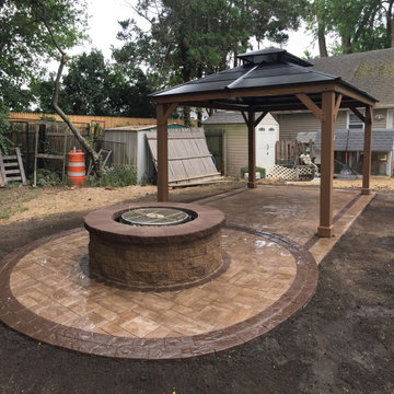Cambridge Patio with Firepit and Gazebo - Deer Park, NY 11729