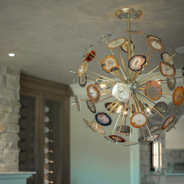 Agate Chandelier in Dining Room