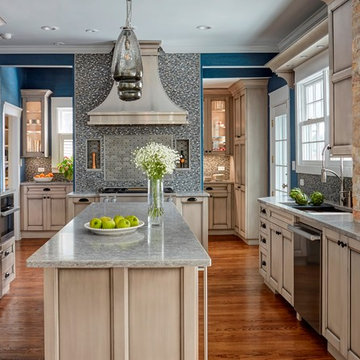 Refined Dusk Grey Custom Kitchen in Winnetka