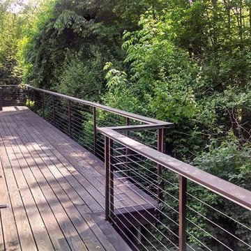 Powder coated railing work