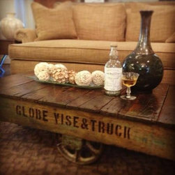 Globe Lumber Cart Coffee Table - Coffee Tables