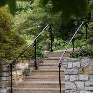 Custom Iron Exterior Railing
