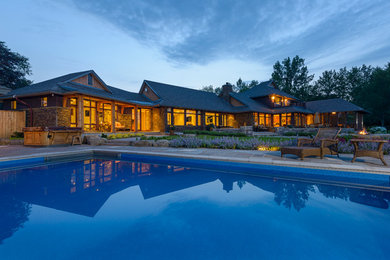 Example of a trendy exterior home design in Ottawa