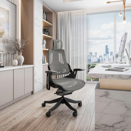 Lux Ergonomic Executive Chair, Gray