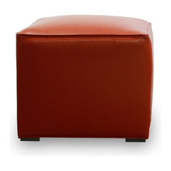 PURE Inspired Design - 20 x 20 Cube Ottoman { PURE Furniture Collection } - Footstools And Ottomans