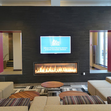 Drexel University Student Housing Basalt Ebony Fireplace Project