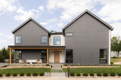 Contemporary exterior home idea in Denver
