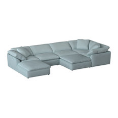 Sunset Trading Cloud Puff 7 Piece Modular Sectional Sofa SU-1458-43-3C-2A-2O
