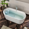 EVIVA Chloe 55" Acrylic Freestanding Bathtub