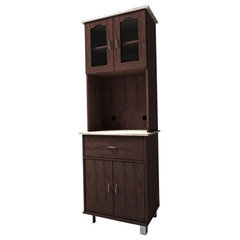 Baxton studio laurana kitchen cabinet and hutch deals