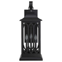 Miseno MLEL4803 Everett 34" Tall 3 Light Outdoor Wall Sconce