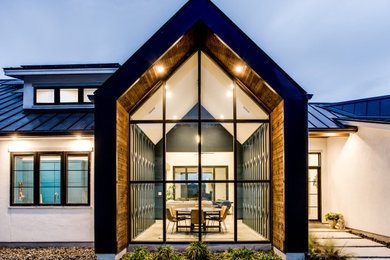Contemporary exterior home idea in Austin