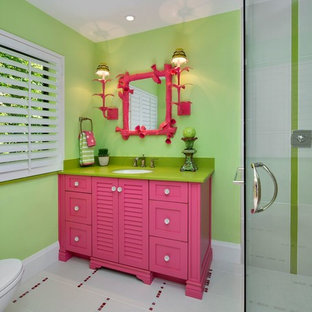 Pink And Green Bathroom Ideas Houzz