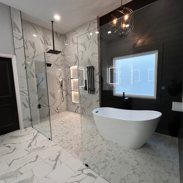 Dramatic Spa-Like Primary Bathroom Remodel in Olathe