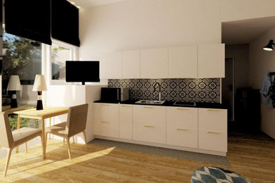 Exemple d'une maison chic.