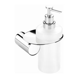 Secret Bath. Wall soap dispenser. Polished chrome. Giselle Collection. - Soap & Lotion Dispensers