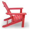 Marina Outdoor Patio Adirondack Chair, Red