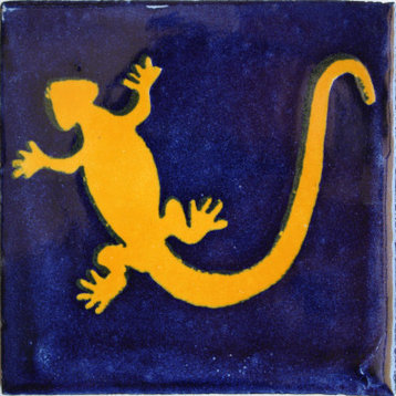 4.2x4.2 9 pcs Lizard Talavera Mexican Tile