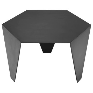 Hexagonal Contemporary Side Table | Eichholtz Metro Chic, Black