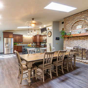 Modern Farmhouse Open Concept Kitchen & Dining Room - Medina, OH