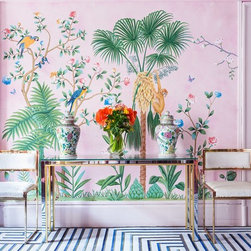 Panoramic Chinoiserie wallpaper mural - Products