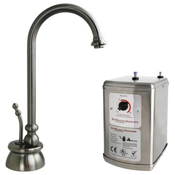 Calorah Traditional 10" Hot Water Dispenser And Tank In Satin Nickel