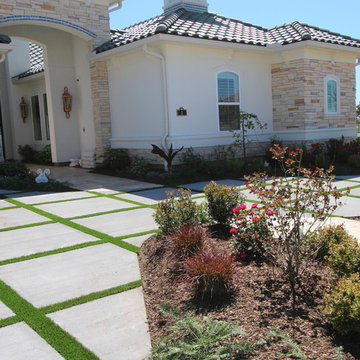 Glue Applications on Driveways and concrete Patios