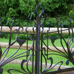 Hand forged iron gate - Home Fencing And Gates