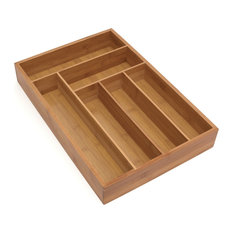 50 Most Por Bamboo Kitchen Drawer Organizers For 2018 Houzz Lipper International Bamboo Deep Flatware Organizer Kitchen Drawer Organizers