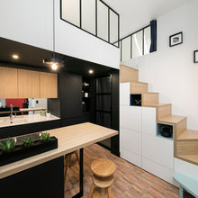 Escalier et cuisine