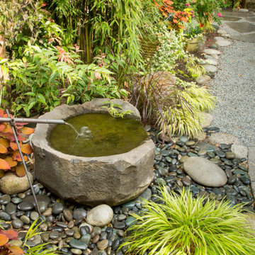 East meets West, a classic bungalow is nestled in a Japanese infused garden