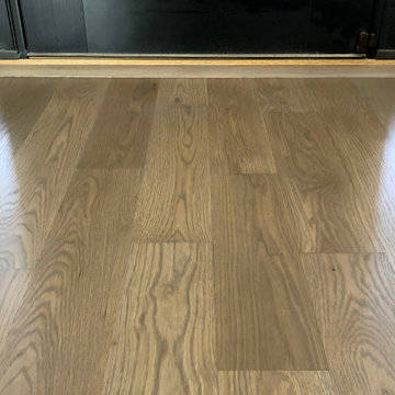 DIX HILLS: 5" WHITE OAK INSTALLED & FINISHED WITH 4 PART CUSTOM STAIN