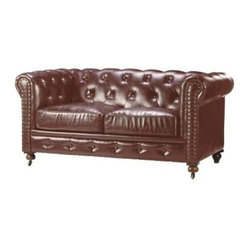 Home Decorators Collection - Home Decorators Collection Gordon Brown Loveseat 0849500760 - Loveseats