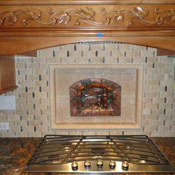 Pleasant Evening Backsplash in Copper finish