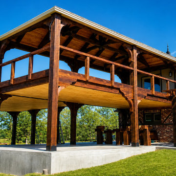 Two Story Pavilion with waterproof deck