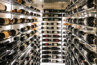 Wine cellar - modern wine cellar idea in Portland