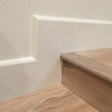 Hardwood Flooring - wide and long plank of engineered hardwood - cleat nail down