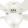 Hunter Fan Company 52" Newsome White Ceiling Fan With Light
