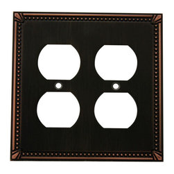 Cosmas - Cosmas Decorative Wall Plates/Outlet Cover, Oil Rubbed Bronze, 44000 Series - Switch Plates And Outlet Covers