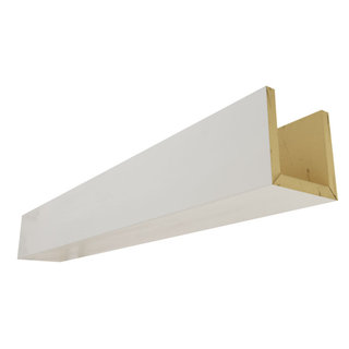 U-Beam Rough Cedar Faux Wood Ceiling Beam, Natural Pine, 4Wx4H, 8'L ...