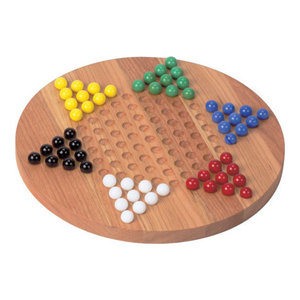 solid wood chinese checkers