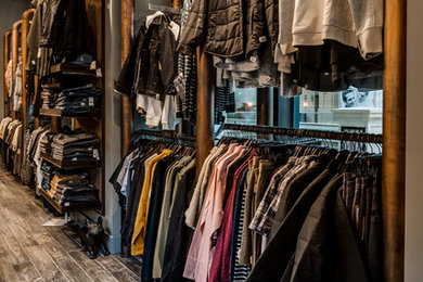 Closet - mid-sized modern closet idea in Salt Lake City