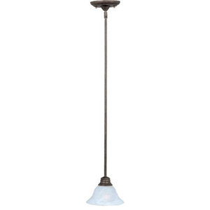 Trans Globe Lighting 8164 BN Indoor Glasswood 7 Mini Pendant Brushed Nickel