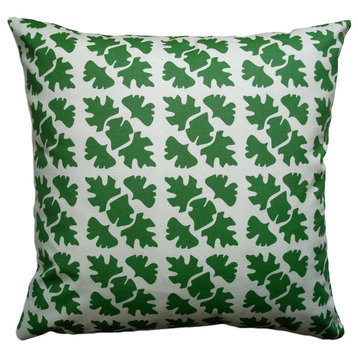 Clover Canvas Pillow, Leaf